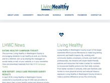 Tablet Screenshot of livinghealthywc.org